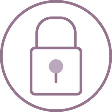 kilit simgesi, vektör illüstrasyonu