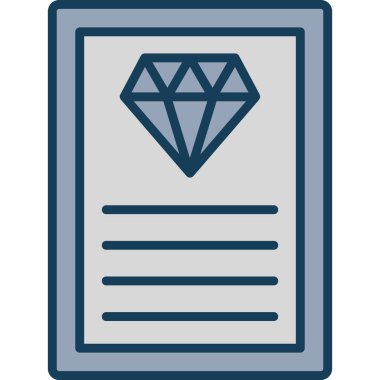 Sertifika sertifika vektör illüstrasyonu