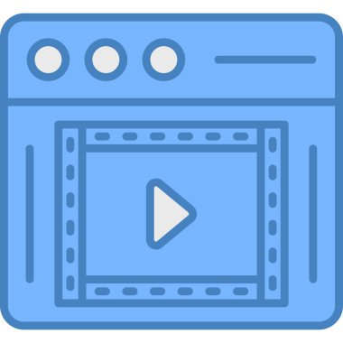 oyuncu simgesi, vektör illüstrasyonu