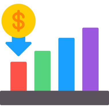 Dolar. Web simgesi basit illüstrasyon