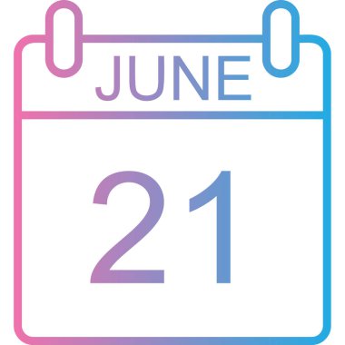 Takvim simgesi vektör illüstrasyonu