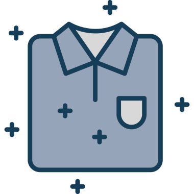 Kıyafetler. Web simgesi basit illüstrasyon