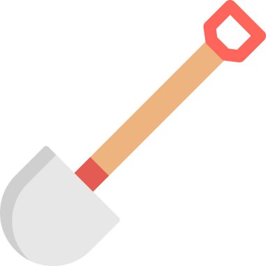 İnşaat küreği vektör simgesi