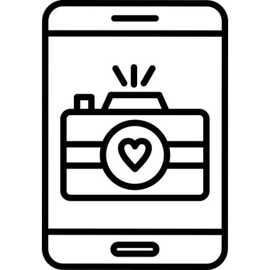 mobil kalp simgesi, özet biçimi