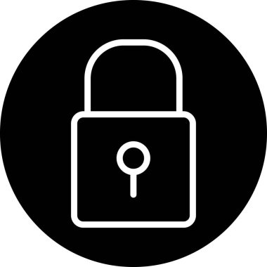 ikon vektör illüstrasyonunu kilitle