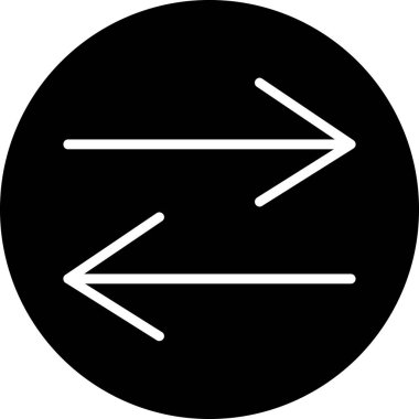 sağ ve sol ok simgesi, vektör illüstrasyonu