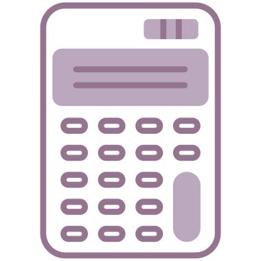 Hesap makinesi. Web simgesi basit illüstrasyon