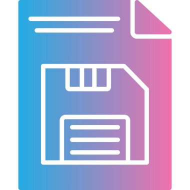 Belge. Web simgesi basit illüstrasyon