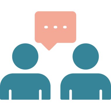 Sohbet simgesi, vektör çizimi