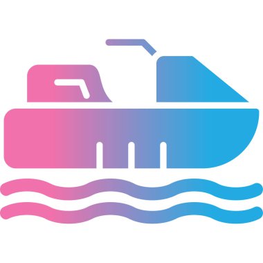 tekne modern simgesi, vektör illüstrasyonu