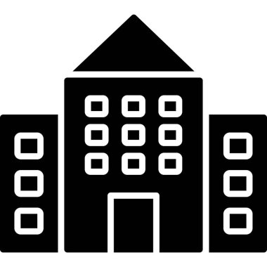 Bina. Web simgesi basit tasarım