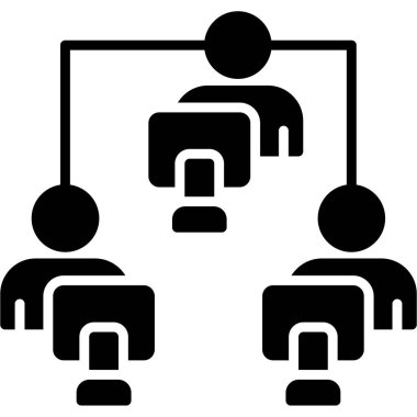 ağ paylaşım konsepti vektör çizimi