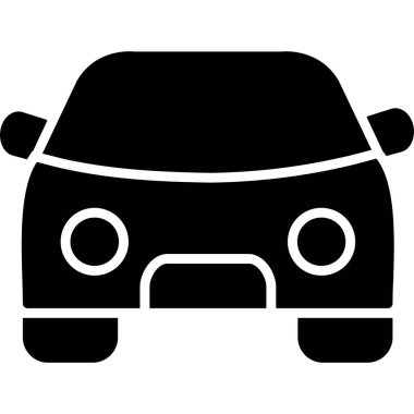 araba sigortası ikonu vektör illüstrasyonu