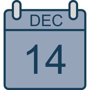 Takvim simgesinin vektör illüstrasyonu