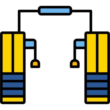 Kablo. Web simgesi basit illüstrasyon
