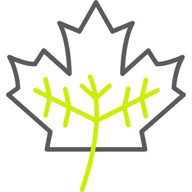 Yaprak ikonu vektör illüstrasyonu