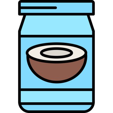 Kavanoz ikonu vektör illüstrasyonu