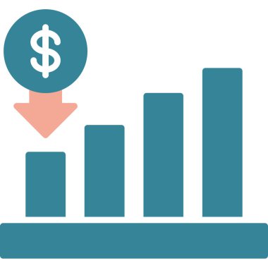 Dolar. Web simgesi basit illüstrasyon