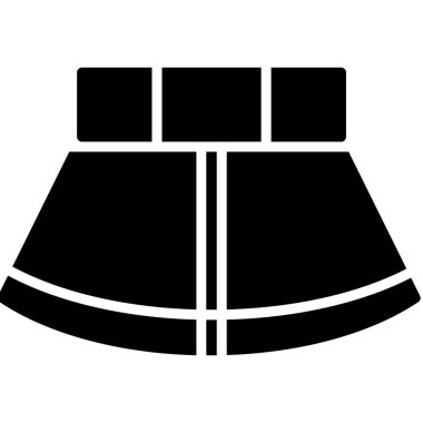 Kamp çadır simgesi, anahat stili