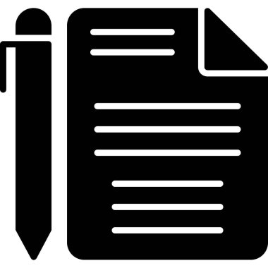 Belge. Web simgesi basit illüstrasyon