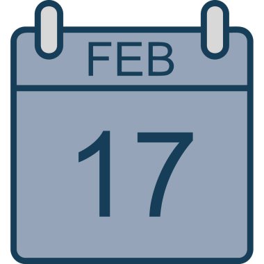 Takvim simgesi tasarımı, vektör illüstrasyonu