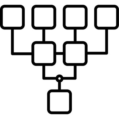 hiyerarşi grafik simgesi, satır biçimi
