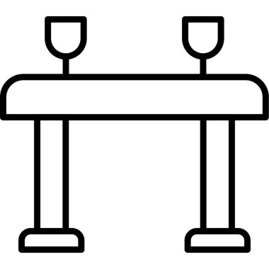 Şarap. Web simgesi basit illüstrasyon