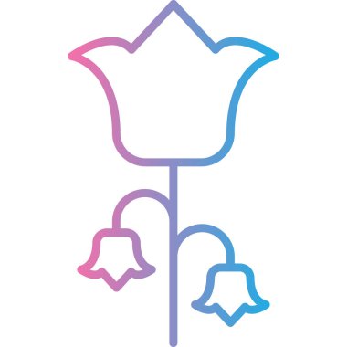 Çiçeklerin vektör illüstrasyonu