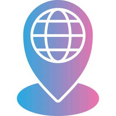 harita pin ikonu vektör illüstrasyonu