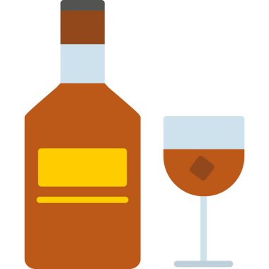 şarap şişesi illüstrasyon