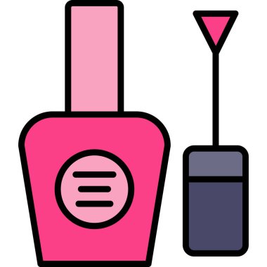 Kozmetik simgesi, vektör illüstrasyonu