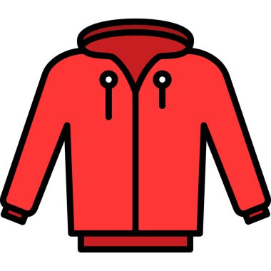 Hoodie simge vektör çizim