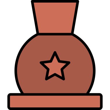 kupa ödülü simgesi, vektör illüstrasyonu