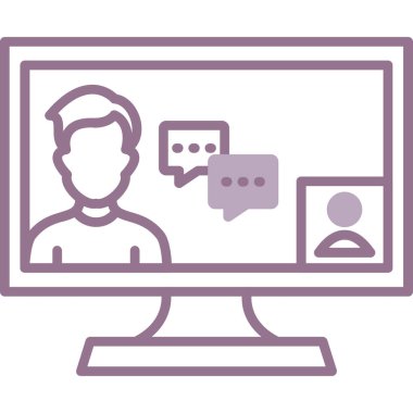 Video seslenmek kutsal kişilerin resmi, vektör çizim