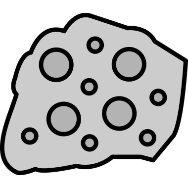 Çikolatalı kurabiye, illüstrasyon, simge, beyaz arkaplanda vektör.