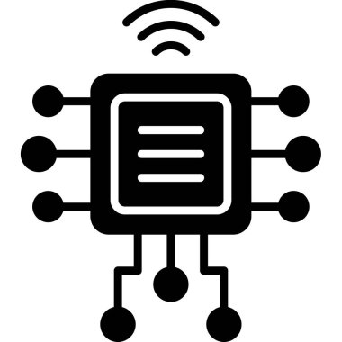 veri merkezi simgesi. Web için veri merkezi vektör simgesinin özet çizimi