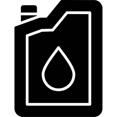 Petrol simgesinin vektör illüstrasyonu