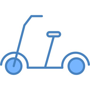 Beyaz arkaplanda izole edilmiş bisiklet simgesi vektör işareti ve sembolü, illüstrasyon