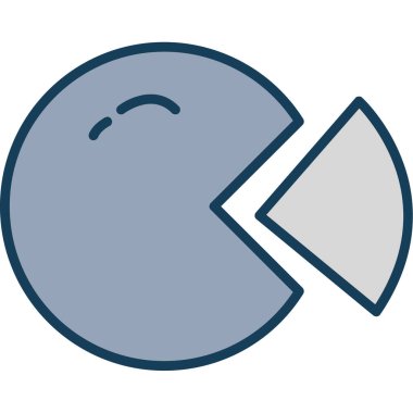 Kırık yüz ikonu. vektör renk çizimi