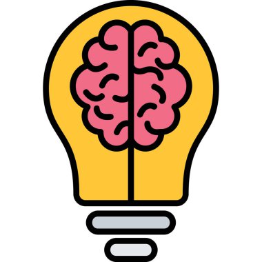 ampul yaratıcı fikir simgesi