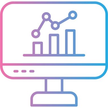 Çizelge. Web simgesi basit illüstrasyon