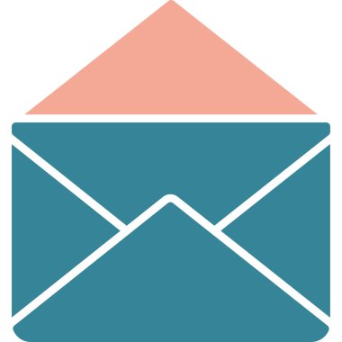 e-posta zarfı simgesi düz biçimli