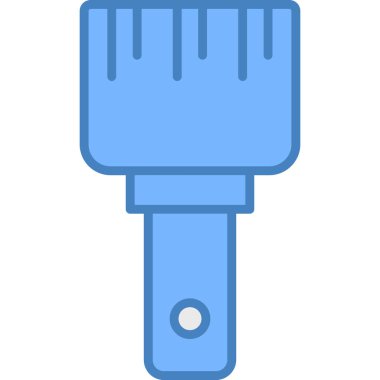 Fırça simgesi vektör illüstrasyonu