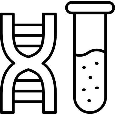 Test tüpü laboratuvar simgesi
