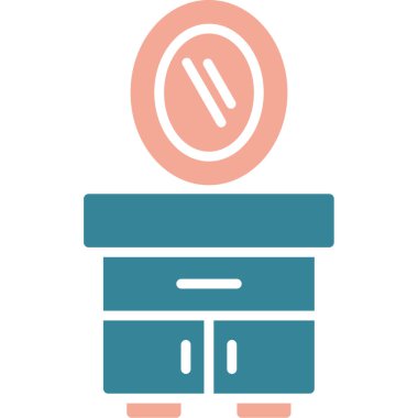 Bir robot simgesinin vektör illüstrasyonu