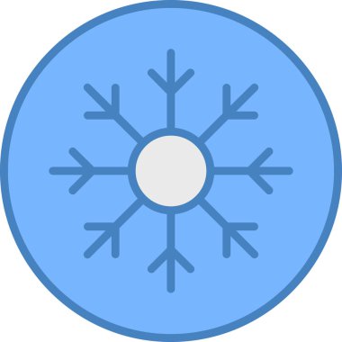 Kar taneleri. Web simgesi vektör illüstrasyonu