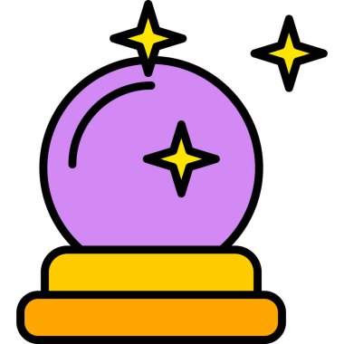 Sihirli değnek simgesi, özet vektörü