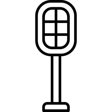 Mikrofon simgesi, anahat stili