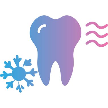 Farklı diş tiplerinin vektör çizimleri..