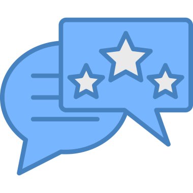 Sohbet simgesi vektör illüstrasyonu